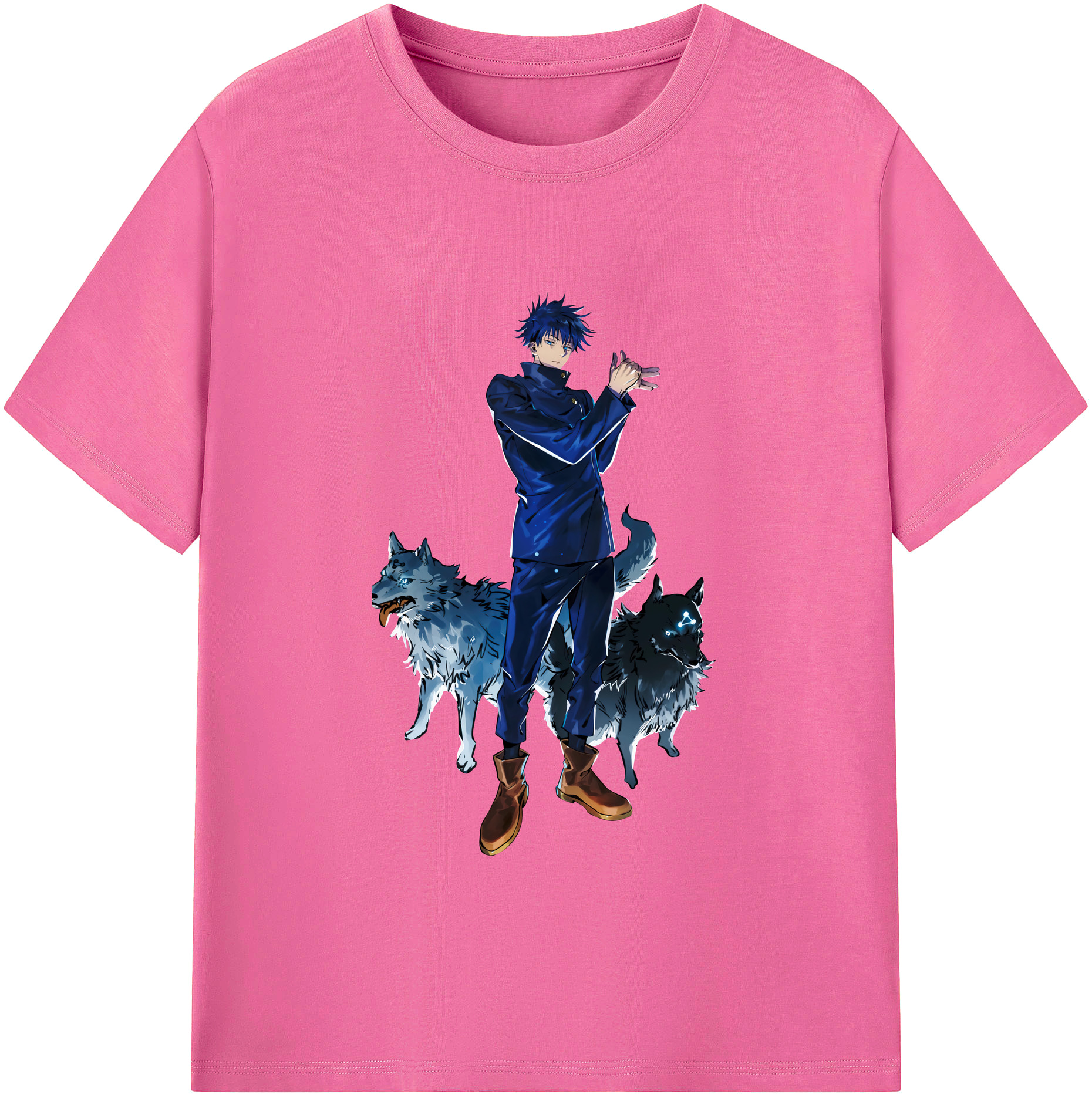 （画像用） 呪術廻戦 Jujutsu Kaisen レディースカジュアルプリントTシャツ（綿100％）